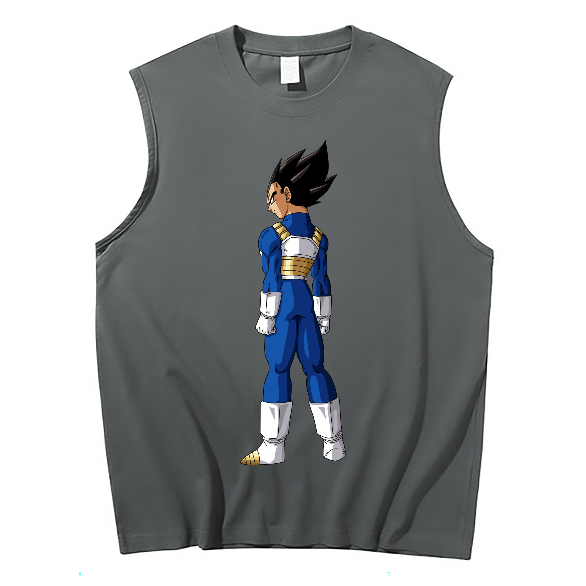 （画像用） ドラゴンボール ベジータ四世（Bejīta Yonsei）DRAGON BALL Vegeta IV コットン100％タンクトップ（フロントプリント）